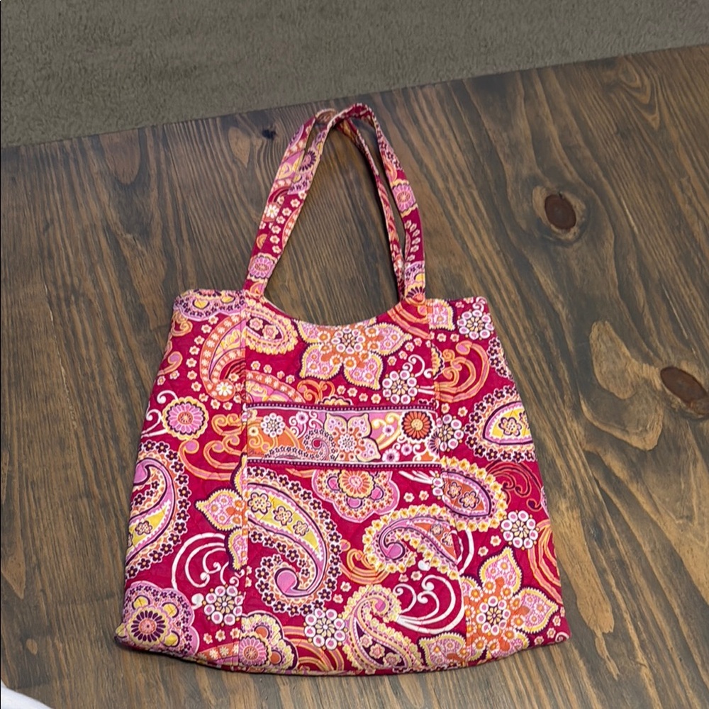 Vera Bradley Raspberry Fizz Quilted Large Shoulder Tote Bag